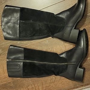 💥Buy 1 get 1 50%=or less Born Italian leather & suede below knee boots Size 6